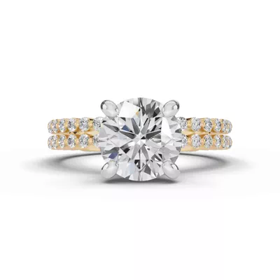 Signature Hearts & Arrows Shared Prong Engagement Ring (1/5ct. tw.)