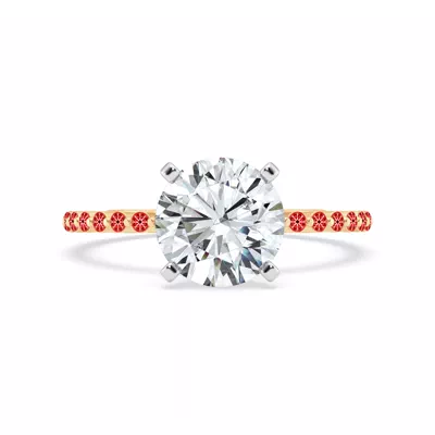 Signature Hearts & Arrows Shared Prong Engagement Ring (1/5ct. tw.)