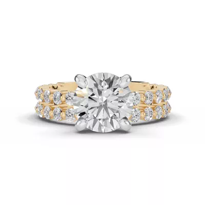 Signature Hearts & Arrows Shared Prong Engagement Ring (1/2ct. tw.)