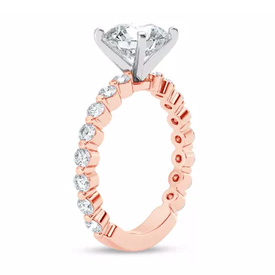 Signature Hearts & Arrows Shared Prong Engagement Ring (.70ct. tw.)