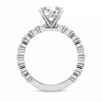 Signature Hearts & Arrows Shared Prong Engagement Ring (.70ct. tw.)