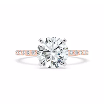 Signature Hearts & Arrows Hidden Halo Shared Prong Engagement Ring (1/3ct. tw.)