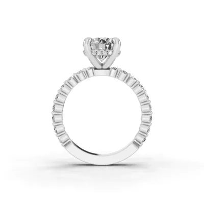 Signature Hearts & Arrows Hidden Halo Shared Prong Engagement Ring (.60ct. tw.)