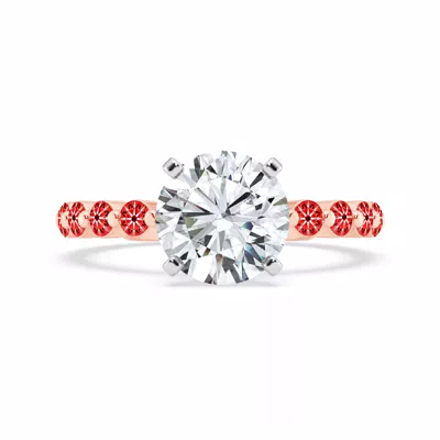 Signature Hearts & Arrows Hidden Halo Shared Prong Engagement Ring (.80ct. tw.)