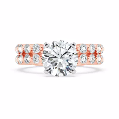 Signature Hearts & Arrows Hidden Halo Shared Prong Engagement Ring (.80ct. tw.)