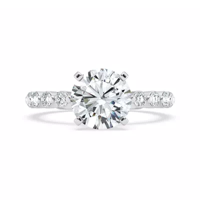 Signature Hearts & Arrows Hidden Halo Shared Prong Engagement Ring (.80ct. tw.)