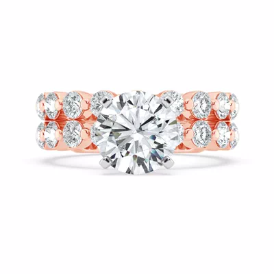 Signature Hearts & Arrows Hidden Halo Shared Prong Engagement Ring (1.00ct. tw.)
