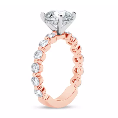 Signature Hearts & Arrows Hidden Halo Shared Prong Engagement Ring (1.00ct. tw.)