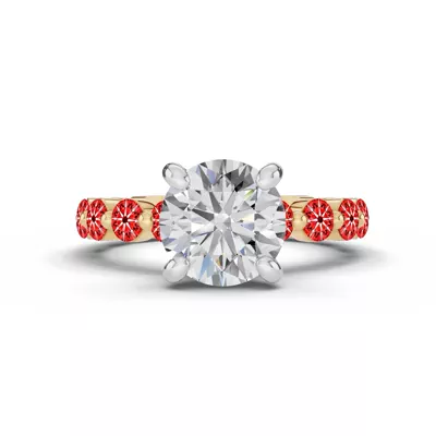 Signature Hearts & Arrows Hidden Halo Shared Prong Engagement Ring (1.00ct. tw.)