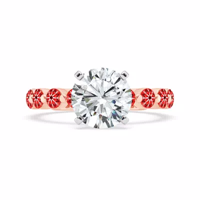 Signature Hearts & Arrows Hidden Halo Shared Prong Engagement Ring (1.00ct. tw.)