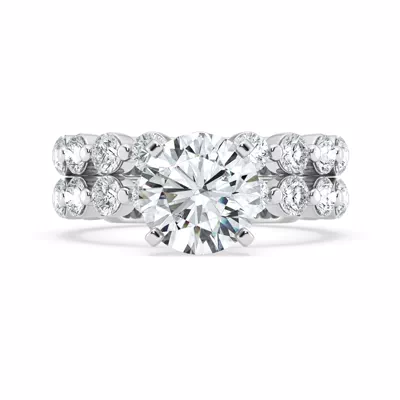 Signature Hearts & Arrows Hidden Halo Shared Prong Engagement Ring (1.00ct. tw.)