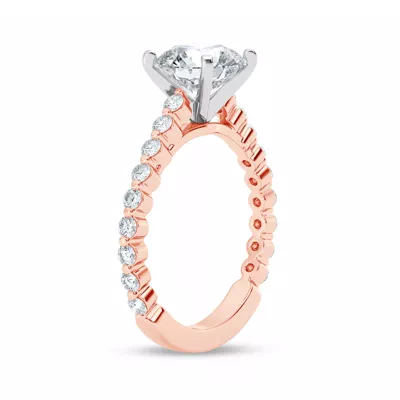 Signature Hearts & Arrows Shared Prong Cathedral Engagement Ring (1/2ct. tw.)