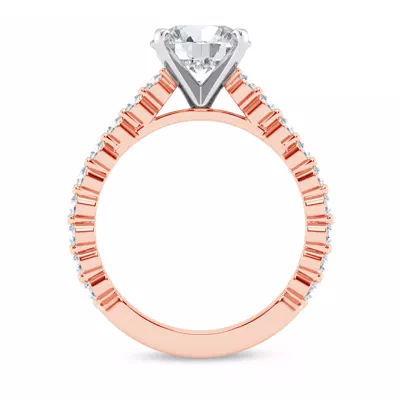 Signature Hearts & Arrows Shared Prong Cathedral Engagement Ring (1/2ct. tw.)