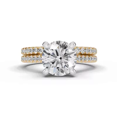 Signature Hearts & Arrows Classic Hidden Halo Cathedral Engagement Ring (.30ct. tw.)