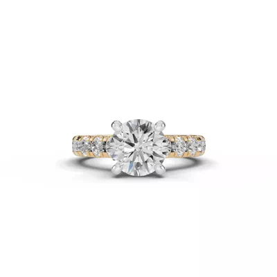 Signature Hearts & Arrows Classic Hidden Halo Cathedral Engagement Ring (1.00ct. tw.)