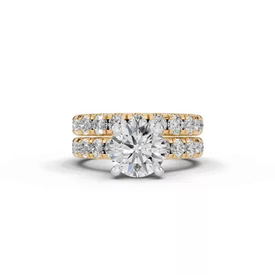 Signature Hearts & Arrows Classic Hidden Halo Cathedral Engagement Ring (1.00ct. tw.)