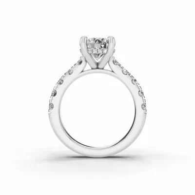 Signature Hearts & Arrows Classic Hidden Halo Cathedral Engagement Ring (1.00ct. tw.)