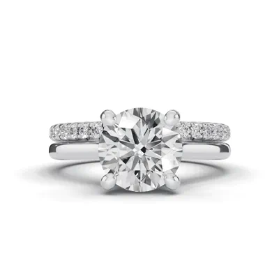 Tradition Hidden Halo Cathedral Engagement Ring (2mm)
