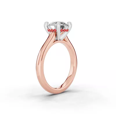 Signature Hearts & Arrows Hidden Halo Cathedral Engagement Ring (2.7mm)