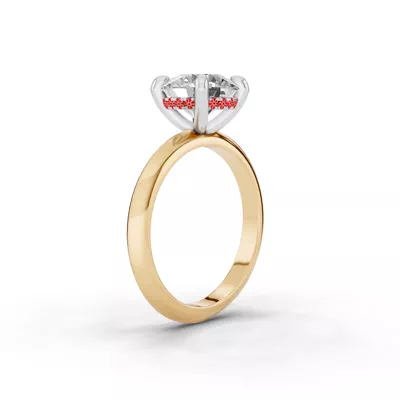Signature Hearts & Arrows Hidden Halo Knife-Edge Engagement Ring