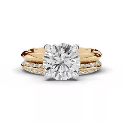 Signature Hearts & Arrows Hidden Halo Knife-Edge Engagement Ring