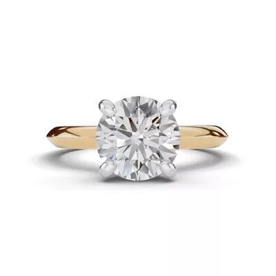 Signature Hearts & Arrows Hidden Halo Knife-Edge Engagement Ring
