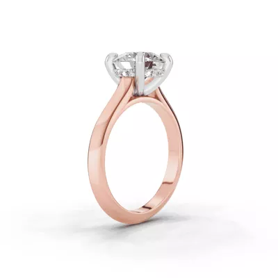 Signature Hearts & Arrows Hidden Halo Knife-Edge Cathedral Engagement Ring