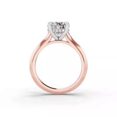Signature Hearts & Arrows Hidden Halo Knife-Edge Cathedral Engagement Ring