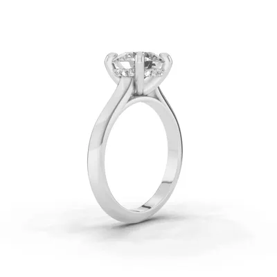 Signature Hearts & Arrows Hidden Halo Knife-Edge Cathedral Engagement Ring