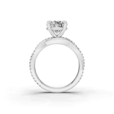Signature Hearts & Arrows Pavé Spiral Engagement Ring