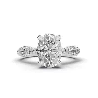 Signature Hearts & Arrows Pavé Spiral Engagement Ring