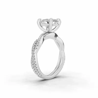 Signature Hearts & Arrows Pavé Spiral Engagement Ring
