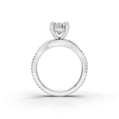 Signature Hearts & Arrows Pavé Spiral Engagement Ring