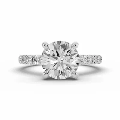 Signature Hearts & Arrows Pavé Engagement Ring (1/2ct. tw.)