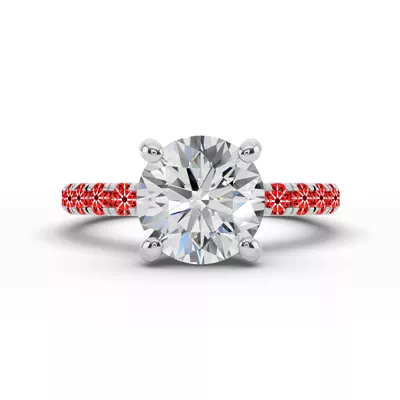 Signature Hearts & Arrows Pavé Engagement Ring (1/2ct. tw.)