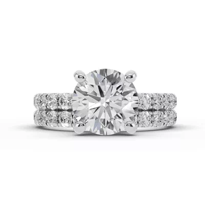 Signature Hearts & Arrows Pavé Engagement Ring (1/2ct. tw.)