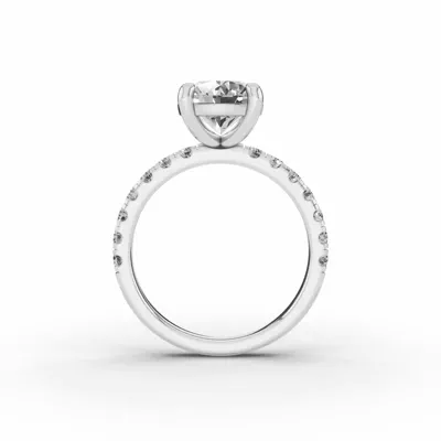 Signature Hearts & Arrows Pavé Engagement Ring (1/2ct. tw.)