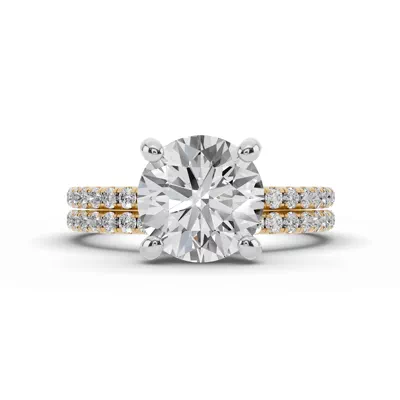 Signature Hearts & Arrows Classic Hidden Halo Pavé Engagement Ring (1/4ct. tw.)