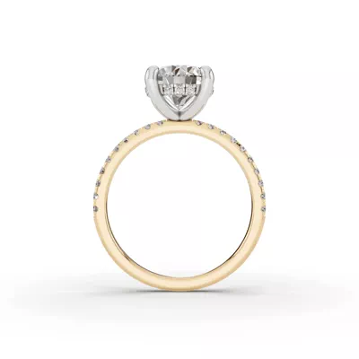 Signature Hearts & Arrows Classic Hidden Halo Pavé Engagement Ring (1/4ct. tw.)