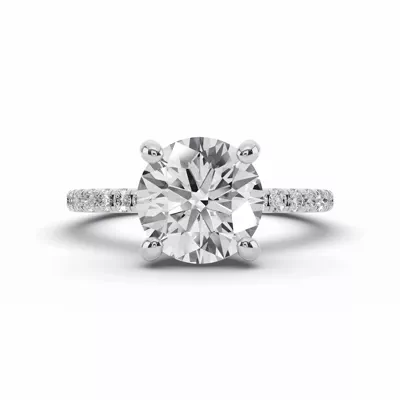 Signature Pavé Euroshank Engagement Ring (¼ ct. tw.)