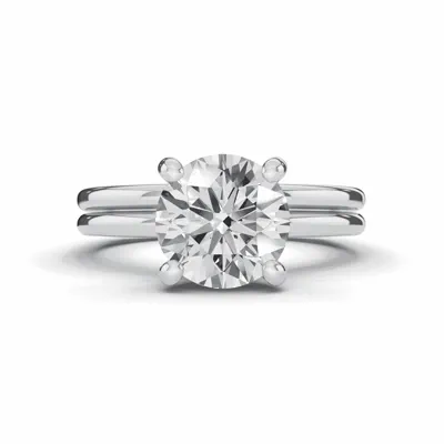 Signature Hidden Halo Euroshank Engagement Ring (1.5mm)
