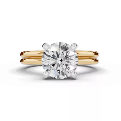 Signature Hidden Halo Euroshank Engagement Ring (1.5mm)
