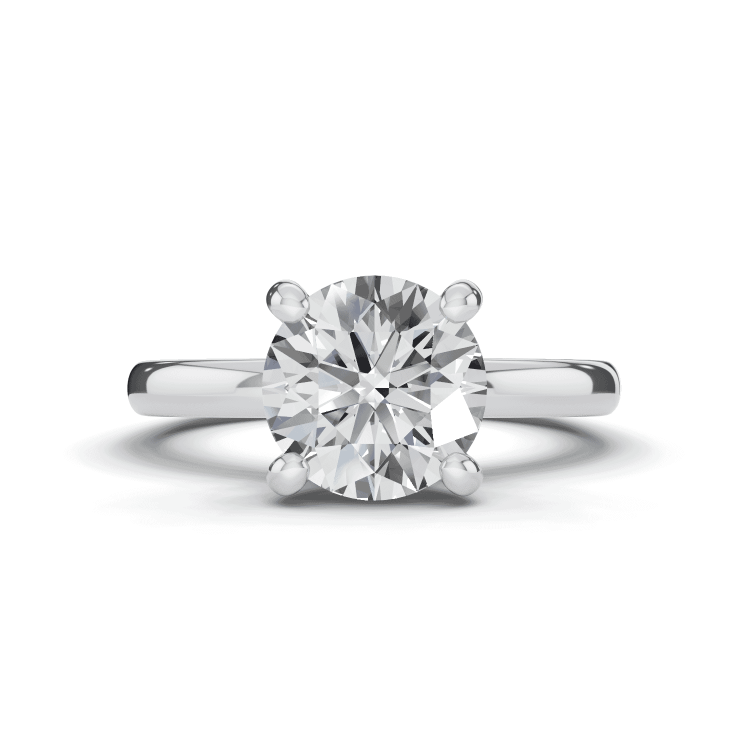 Tradition Hidden Halo Euroshank Engagement Ring (2mm)
