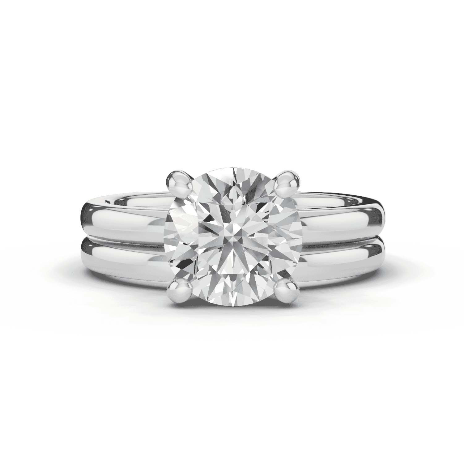 Tradition Hidden Halo Euroshank Engagement Ring (2mm)