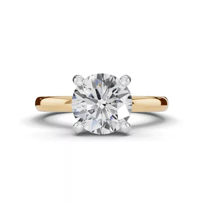 Signature Hidden Halo Euroshank Engagement Ring (2mm)