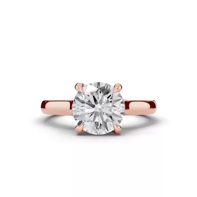 Tradition Euroshank Trellis Solitaire Engagement Ring