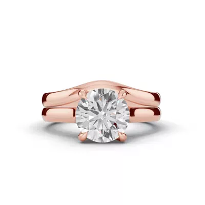 Tradition Euroshank Trellis Solitaire Engagement Ring