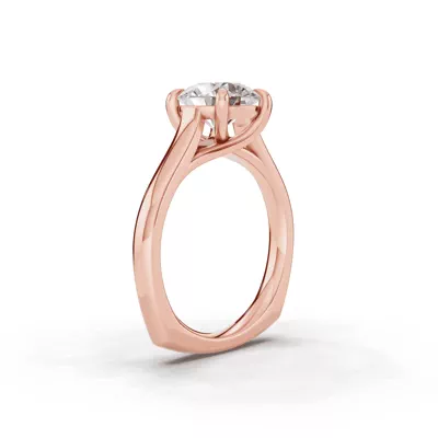 Tradition Euroshank Trellis Solitaire Engagement Ring