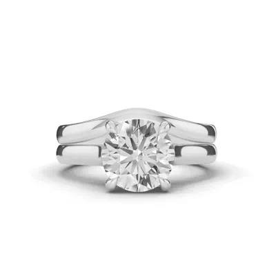Tradition Euroshank Trellis Solitaire Engagement Ring