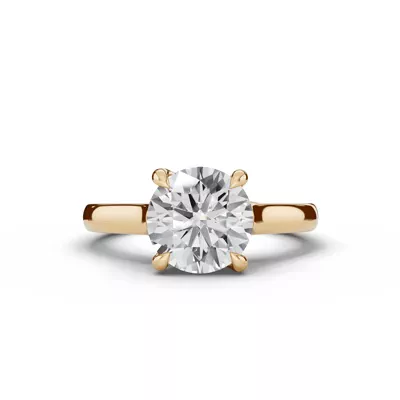 Tradition Euroshank Trellis Solitaire Engagement Ring